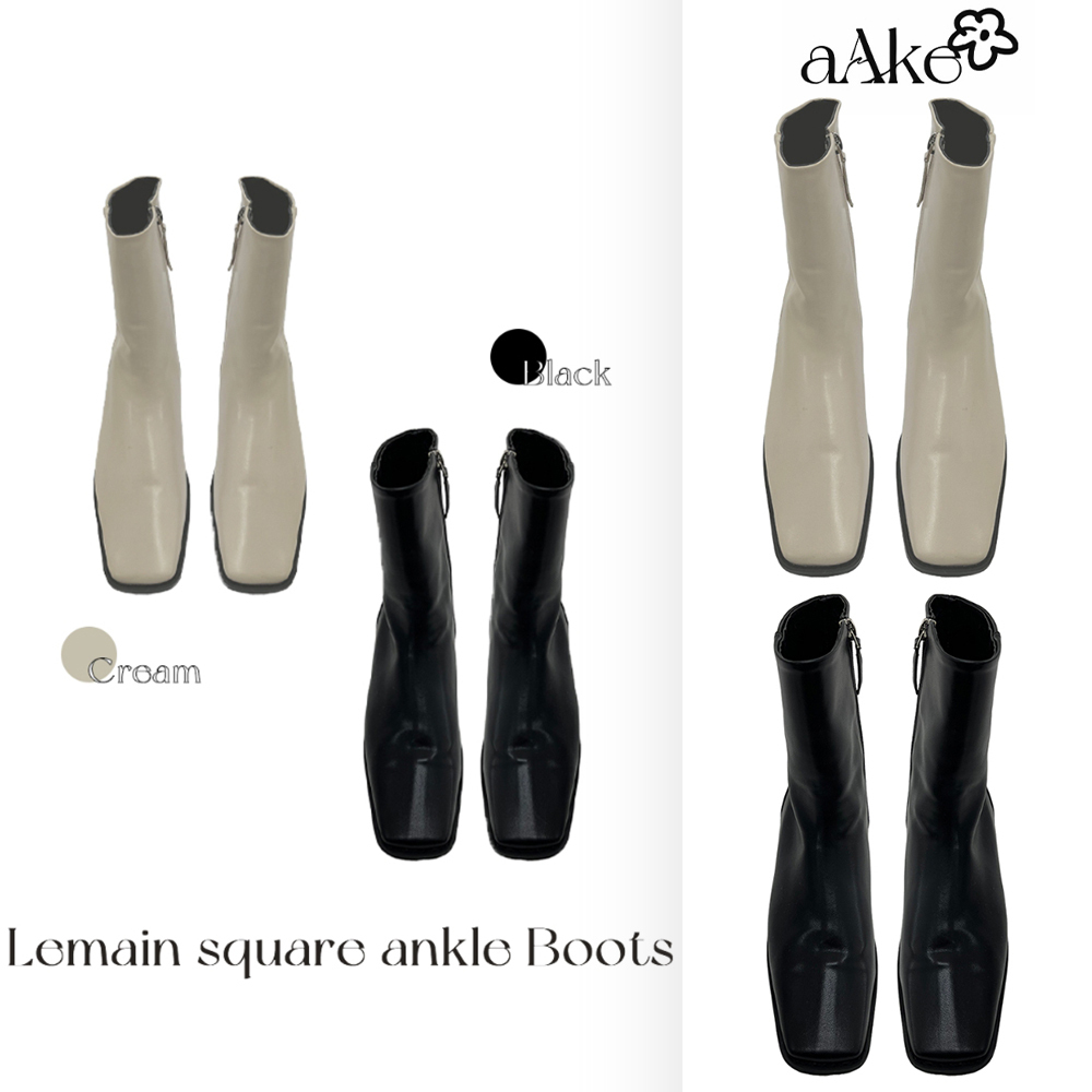【AAKE】LEMAIN SQUARE ANKLE BOOTS