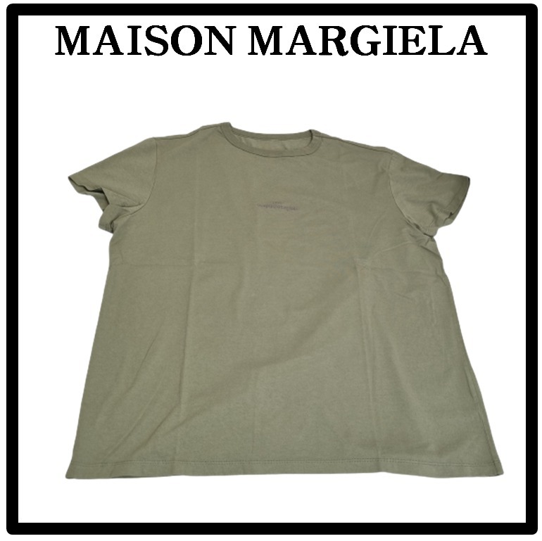★関税込★MAISON MARGIELA★ロゴリバース コットン 半袖Tシャツ
