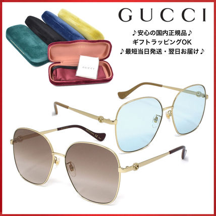 GUCCI Unisex Street Style Colored Lens Sunglasses (GG1089SA) 在庫有り即納 GUCCI 003 アジアンフィット サングラス GG1089SA サングラス/メガネ