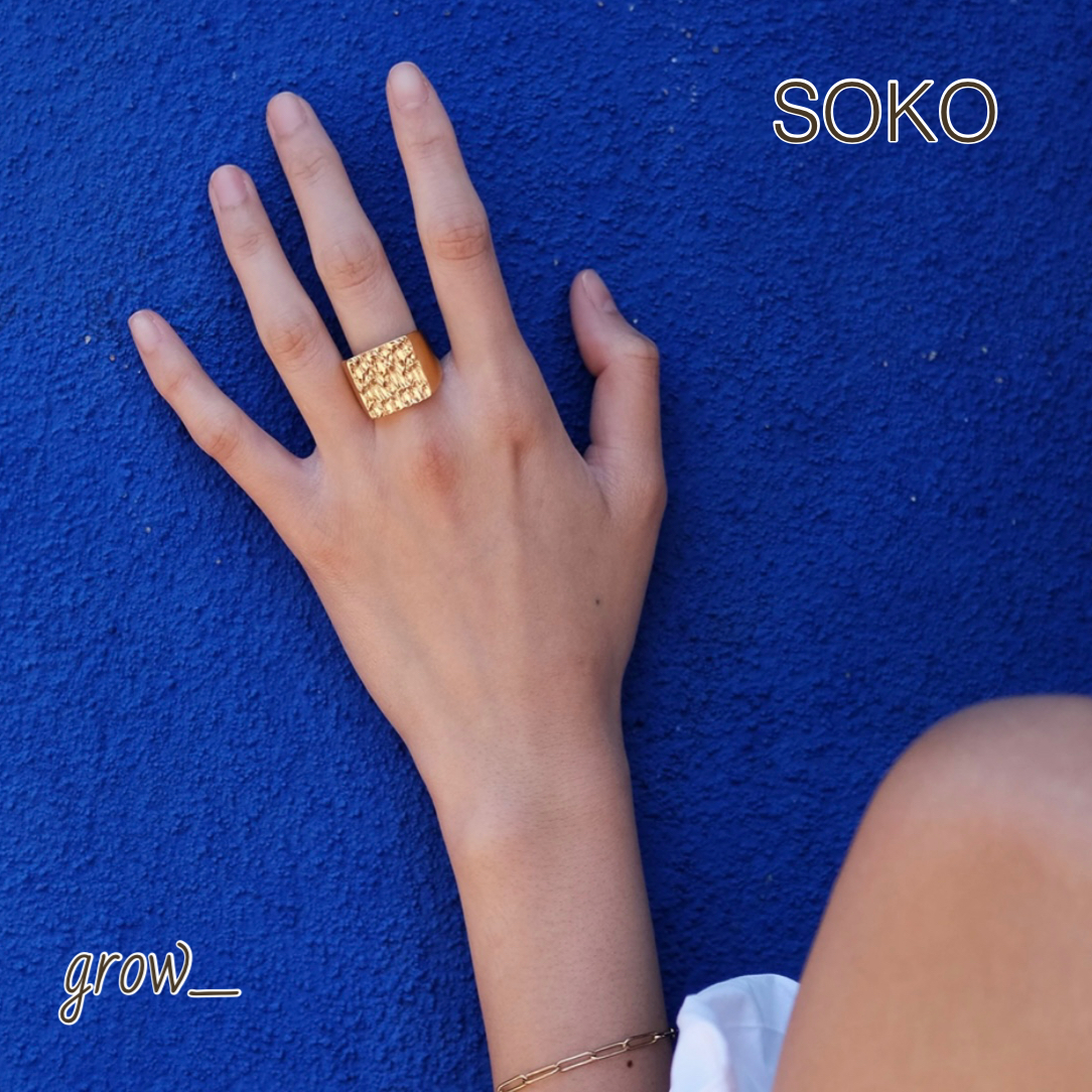 SOKO ミリマ シグネット リング 送関込