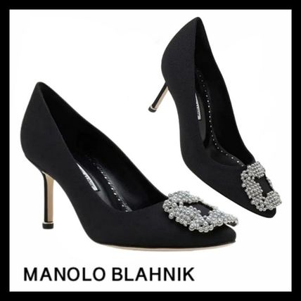 シルバー,パンプス Manolo Blahnik(マノロブラニク) - 海外通販のBUYMA