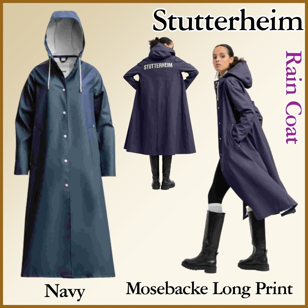 Stutterheim Mosebackeロングプリントレインコート