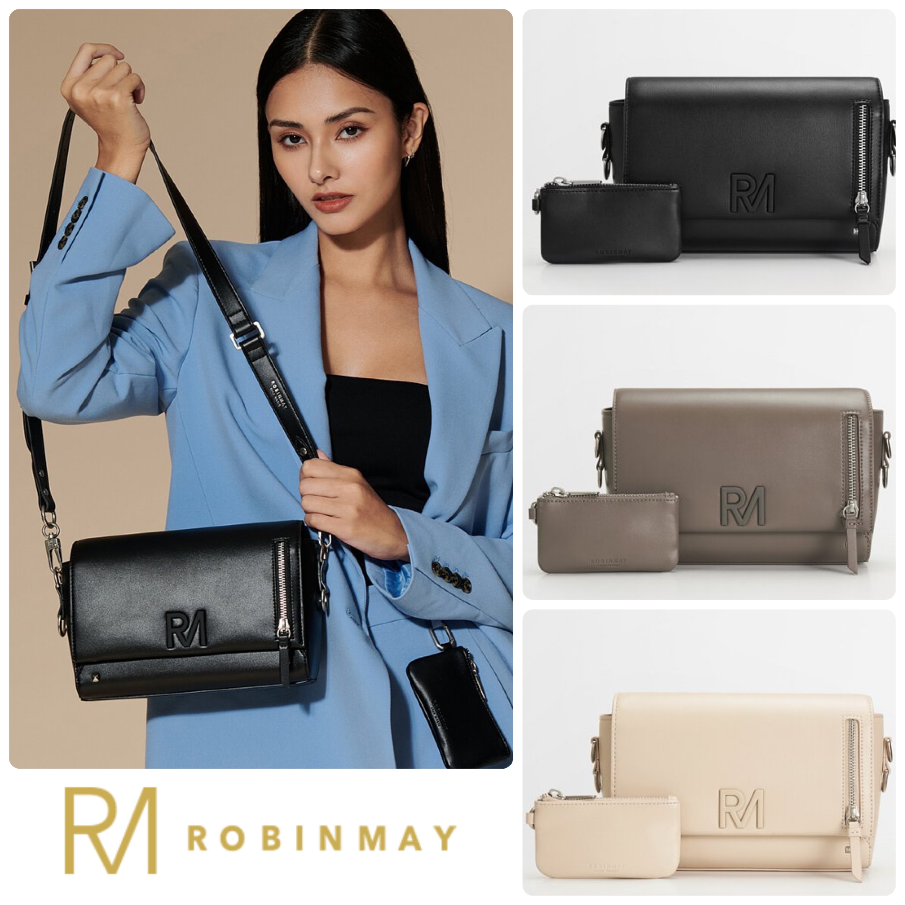 ★ROBINMAY☆洛伊斜背包 C237 ロゴ ショルダーバック/送料込