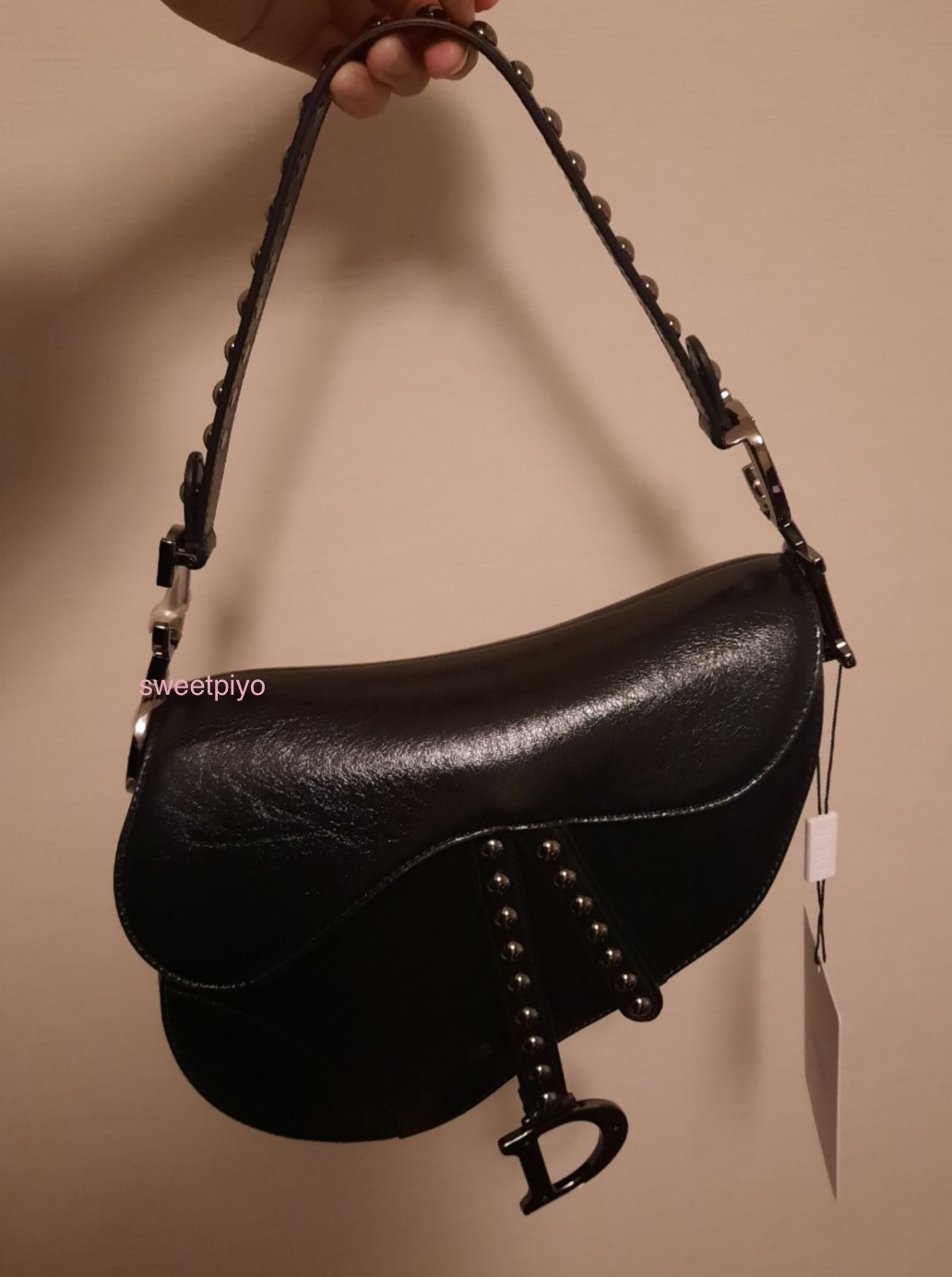 レア クリスチャンディオール ディオール Dior サドル バッグ 白 www