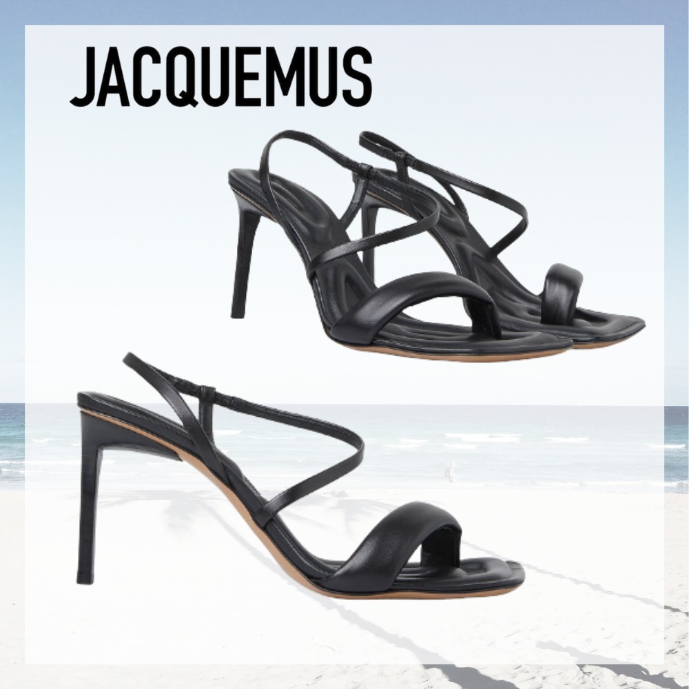 JACQUEMUS Les Sandals Limone ハイヒール サンダル ブラック