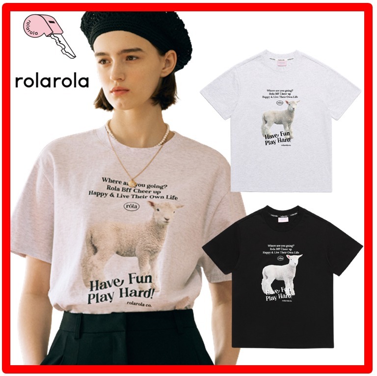 ☆韓国の人気☆【ROLAROLA】☆SHEEP T-SHIR.T☆Tシャツ☆