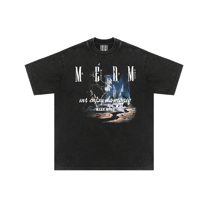 MEDM Tシャツ 半袖 ロゴ プリント 大人気 男女兼用 ヒップホップ MEDM 半袖 Tシャツ プリント ロゴ 大人気 男女兼用 ヒップホップ