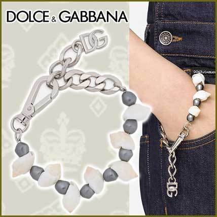 DOLCE&GABBANA ★ シルバーカラー チェーンブレスレット シェル
