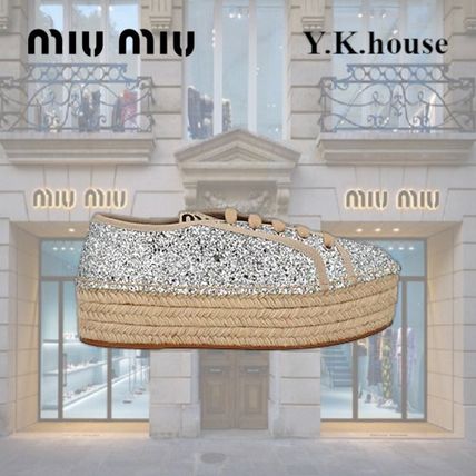 グリッター MiuMiu x 靴・シューズ(レディース)|新作を海外通販【BUYMA】