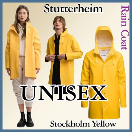 STUTTERHEIM More Coats Stand Collar Coats Short Street Style Plain Raincoat Logo