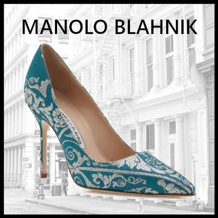 シルバー,パンプス Manolo Blahnik(マノロブラニク) - 海外通販のBUYMA