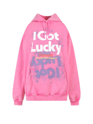ピンク系 VETEMENTS x スウェット・トレーナー(レディース) パーカー