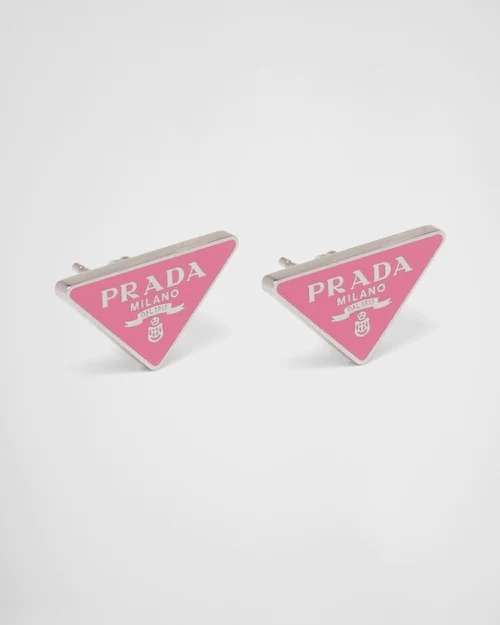 PRADA プラダ シンボル ピアス シルバー ピンク 送込 | www.yourpoll.co.uk