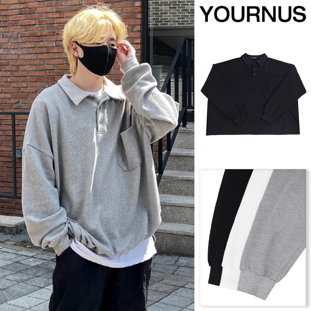 【YOURNUS】Hessy PK Collar T-Shirt