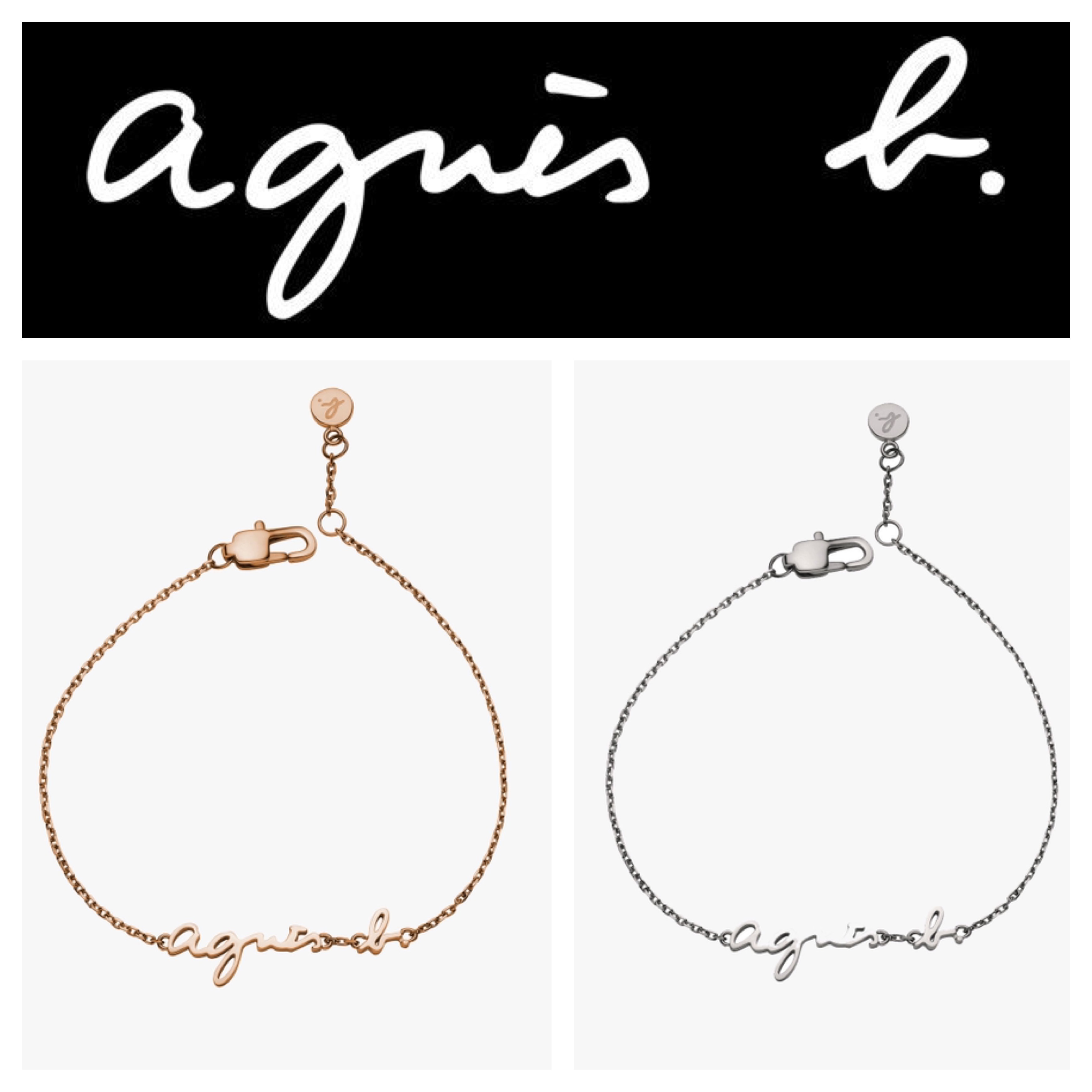 ■agnes b.■經典手錬 ロゴ 2色 ブレスレット/送料込