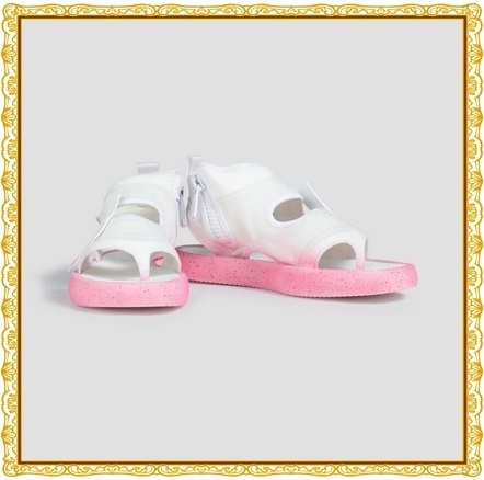 【関税送料込】OFF-WHITE メッシュ&スエード サンダル ホワイト