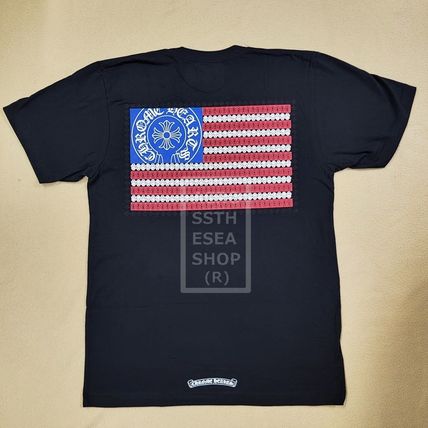 CHROME HEARTS Tシャツ・カットソー ★Chrome Hearts★送関込★American Flag Dagger S/S TEE(4)