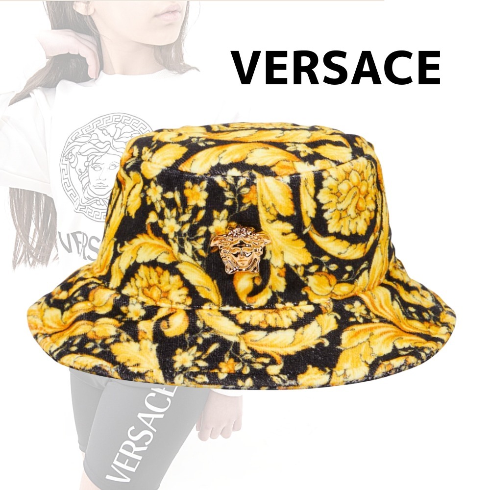 VERSACE ラ メドゥーサ バロッコ キッズ バケット ハット 帽子