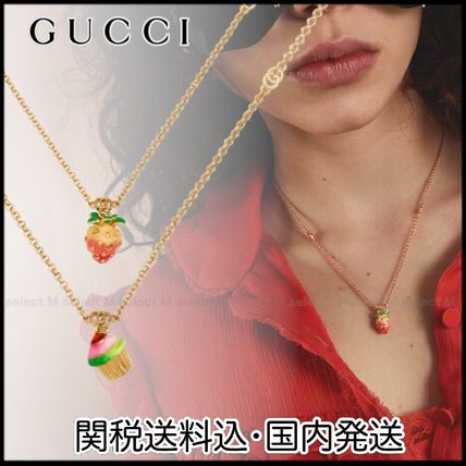 レッド（赤）系 GUCCI(グッチ) ネックレス・ペンダント(レディース