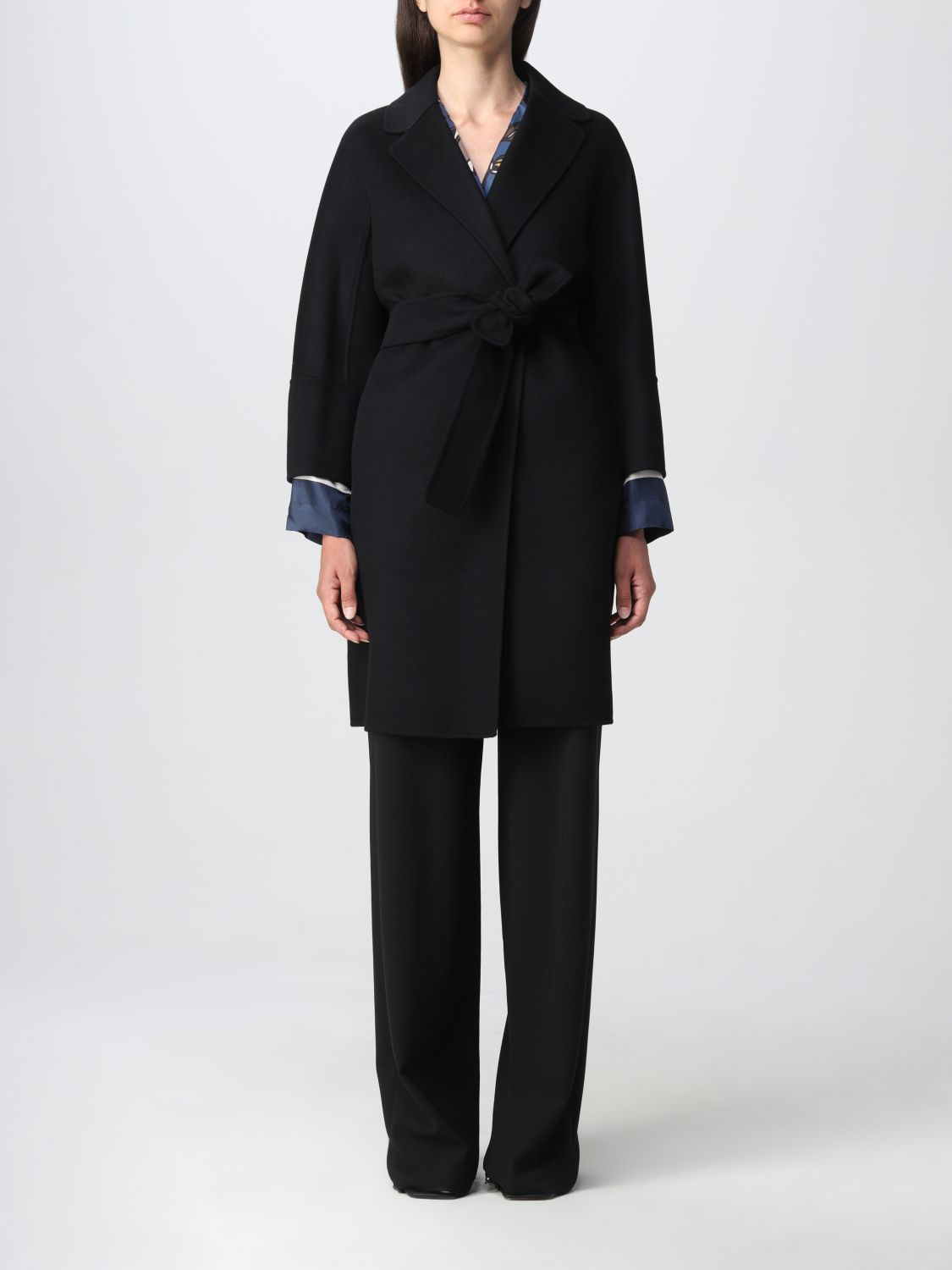 【S Max Mara】 ピュア ヴァージンウール ダブルフェイス コート