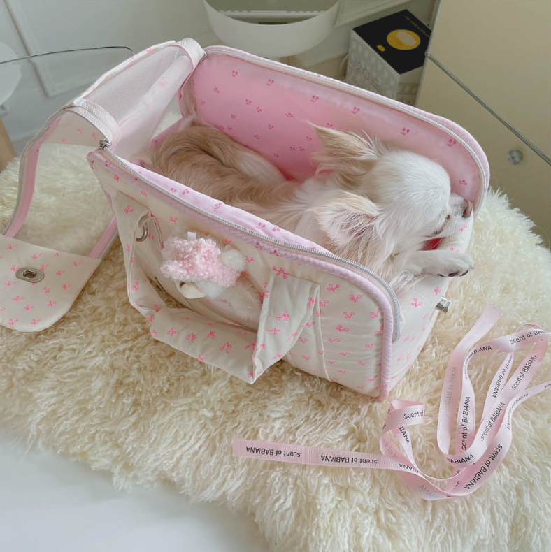 《韓国BABIANA》AJI BAG CUBE cherry(4色) +Sサイズ☆犬キャリー