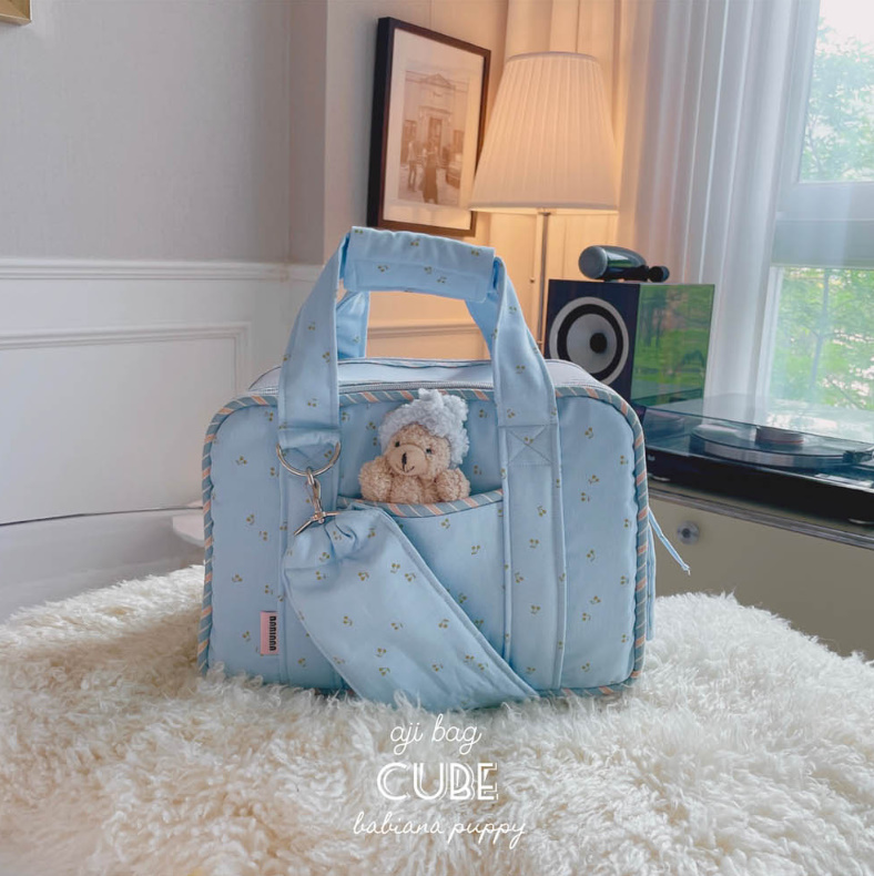 《韓国BABIANA》AJI BAG CUBE cherry(4色) Mサイズ☆犬キャリー