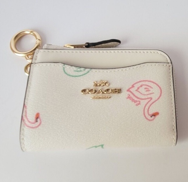 セールCoachスワン白鳥Lジップカードケースバッグチャーム財布 セールCoachスワン白鳥Lジップカードケースバッグチャーム財布