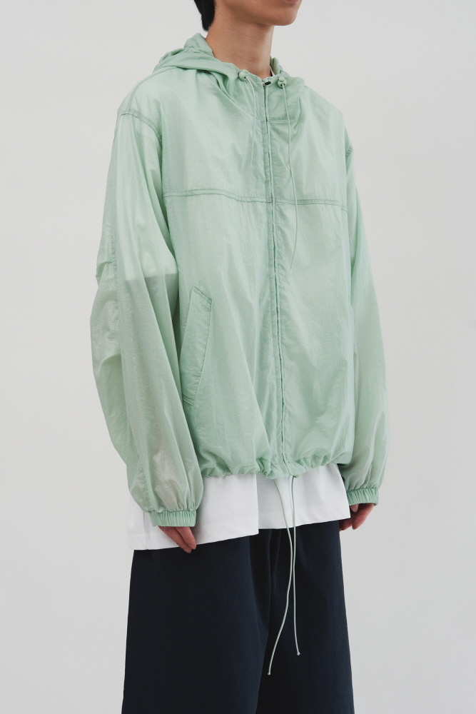 【HI FI FNK】Sheer Coating Hooded Jacket HI FI FNK】Sheer Coating Hooded Jacket