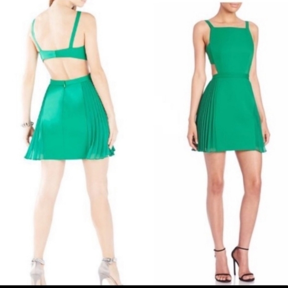 ☆BCBG MAXAZRIA brielle サイドプリーツワンピース☆