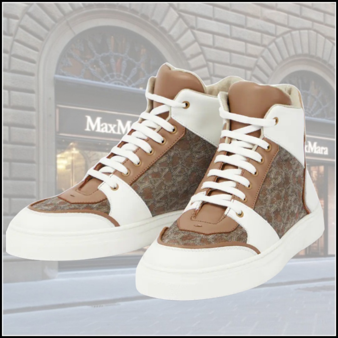 見事な創造力 22AW【Max Mara】レザー&スエードスニーカー スニーカー 見事な創造力 22AW【Max Mara】レザー&スエードスニーカー スニーカー