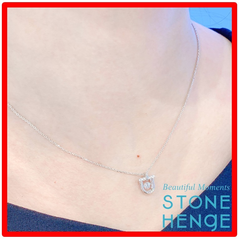 ☆人気☆【STONE HENgE】☆U Lock necklace Silve.r☆N0131☆