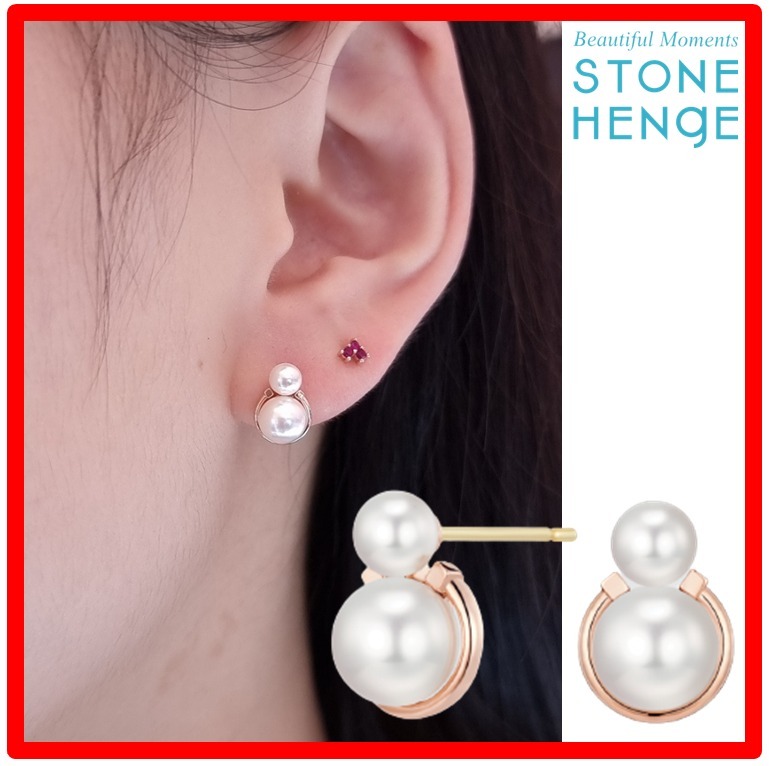 【STONE HENgE】☆14K Rose Gold New LuckyU B0039 Earring.s