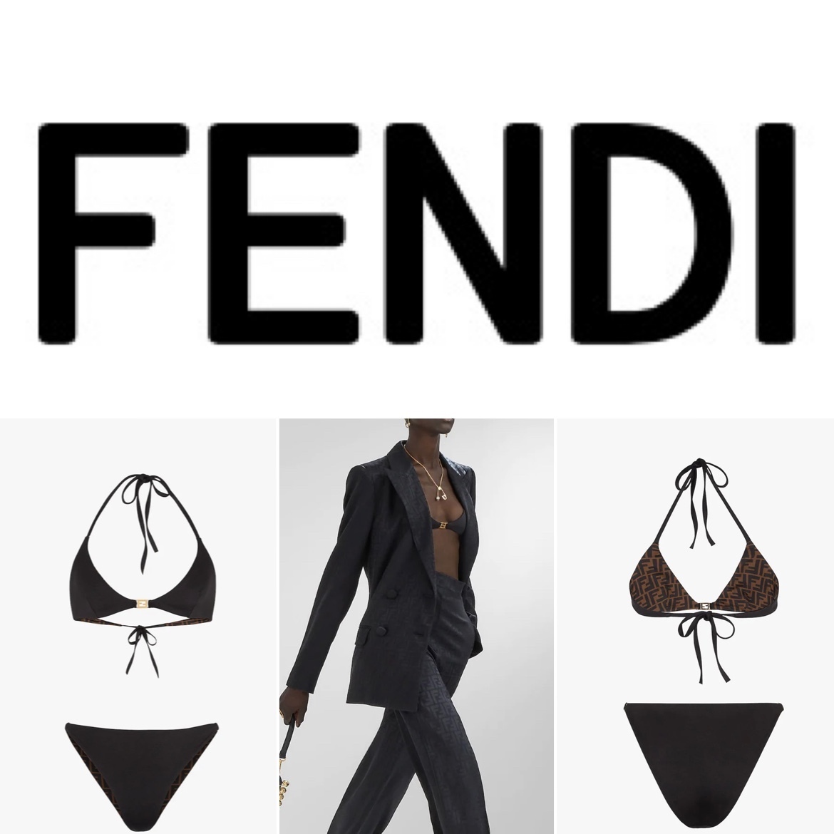 【公式】 【FENDI】Lycraブラックビキニ ビキニ 【公式】 【FENDI】Lycraブラックビキニ ビキニ