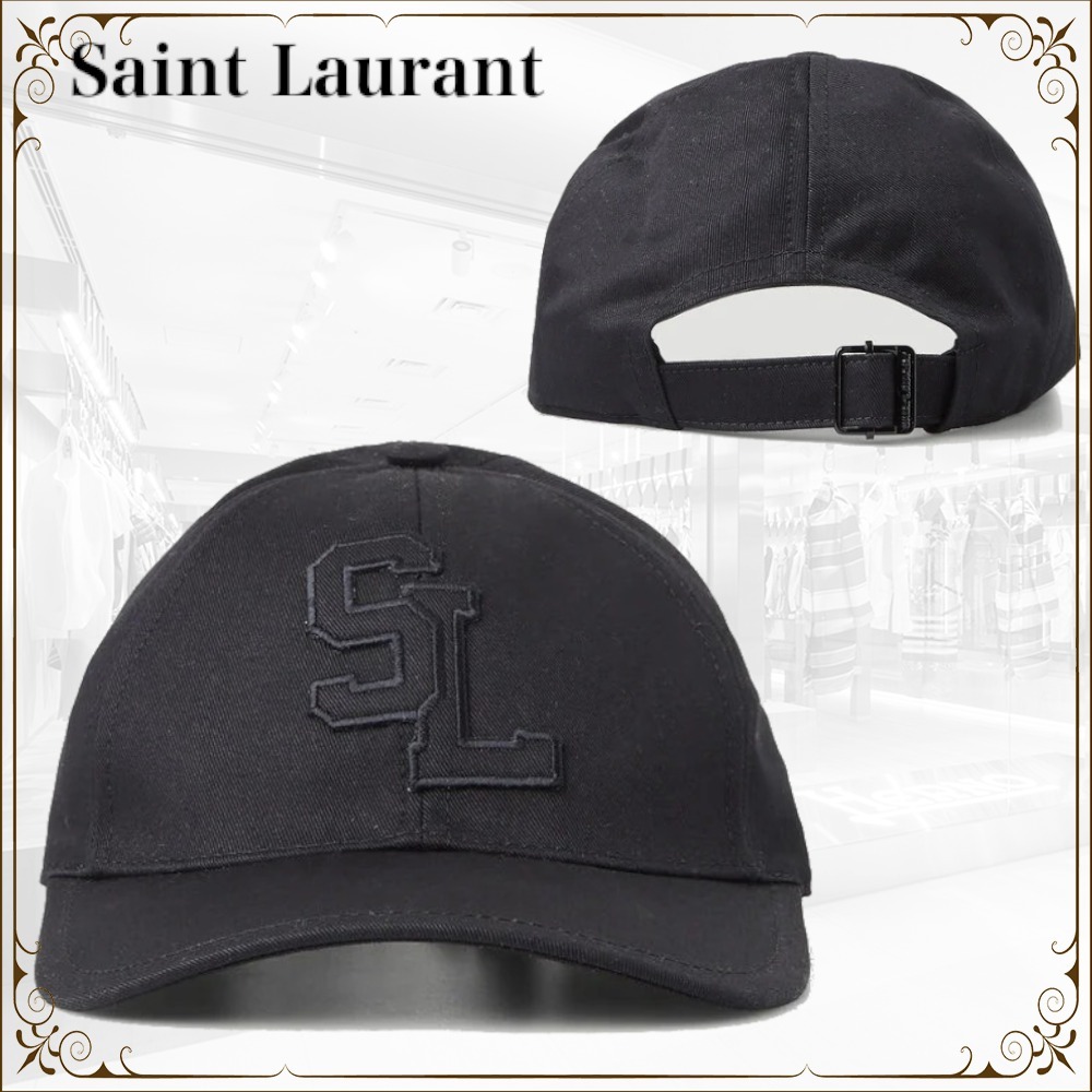 登場! SAINT LAURENT ベースボールキャップ コットン サンローラン キャップ 登場! SAINT LAURENT ベースボールキャップ コットン サンローラン キャップ