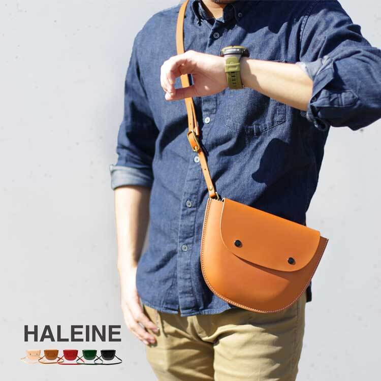 HALEINE ヌメ革ミニショルダーバッグ