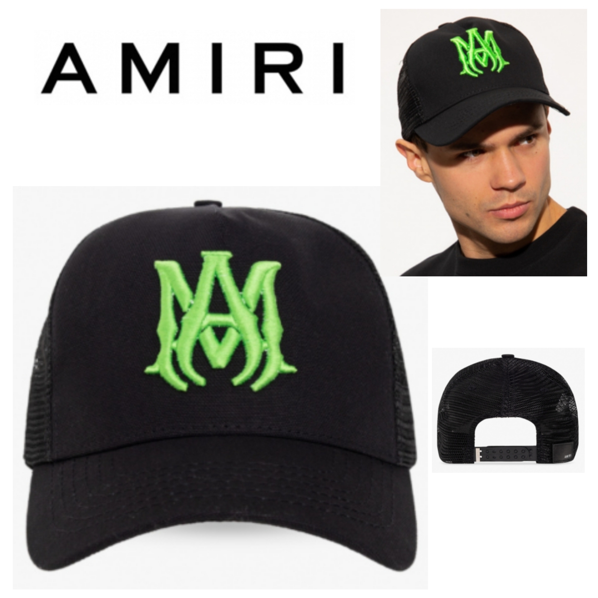 【在庫限り】 希少/SALE★3D刺繍ロゴ【送込 Cap★黒 Trucker 】Freesize AMIRI キャップ 【在庫限り】 希少/SALE★3D刺繍ロゴ【送込 Cap★黒 Trucker 】Freesize AMIRI キャップ