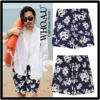 WHO.A.U ハーフ・ショートパンツ ★送料・関税込★WHO.A.U★flower print shorts★パンツ★