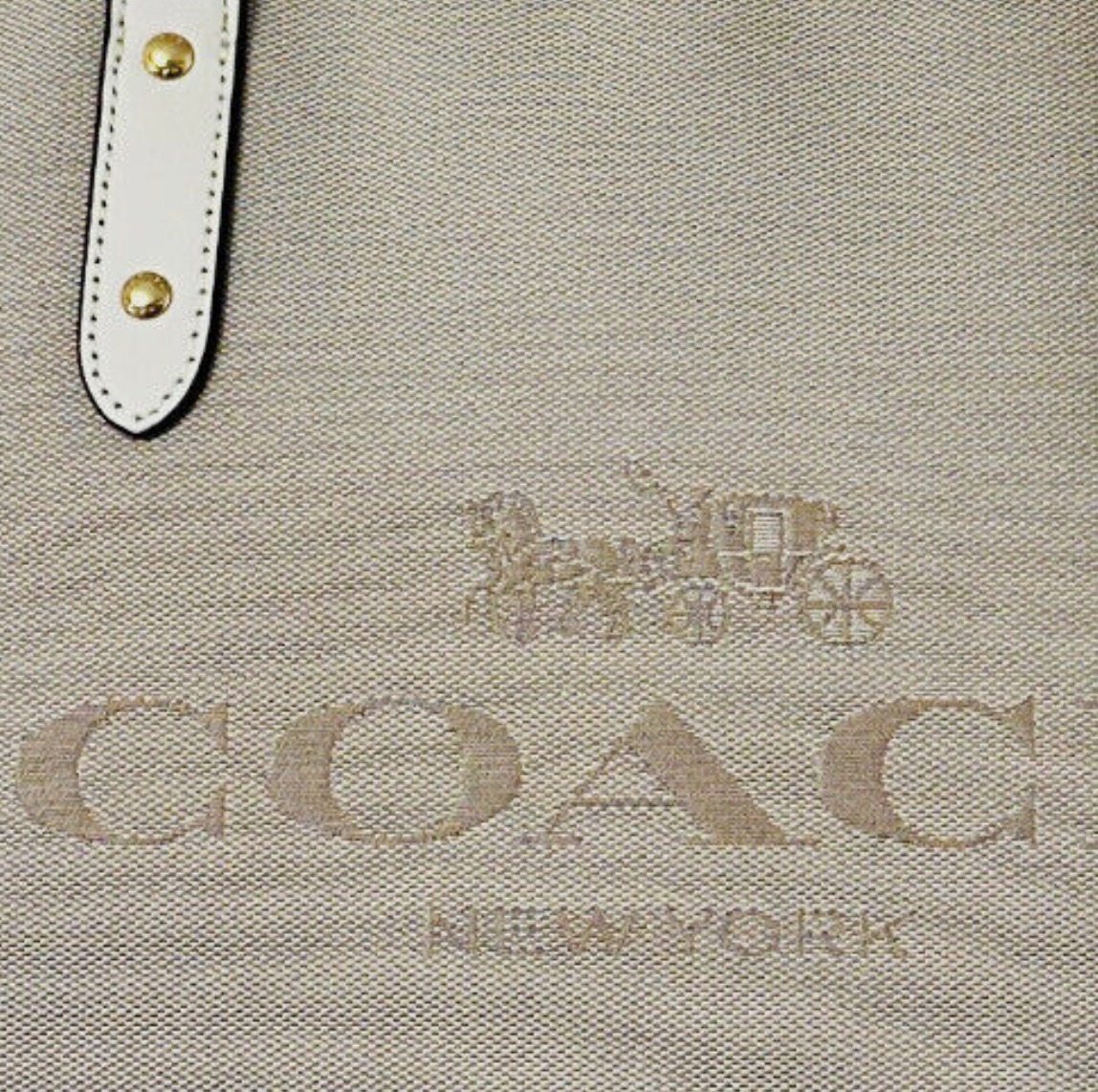 セールCoachホース&キャリッジジャガードトップジップトート