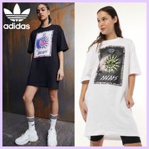 海外限定★adidas Originals★Y2Kデザイン Tシャツワンピース