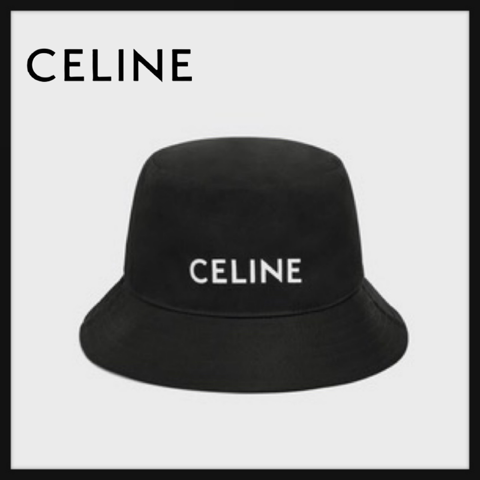 公式セール CELINE セリーヌ バケットハット ギャバジンコットン