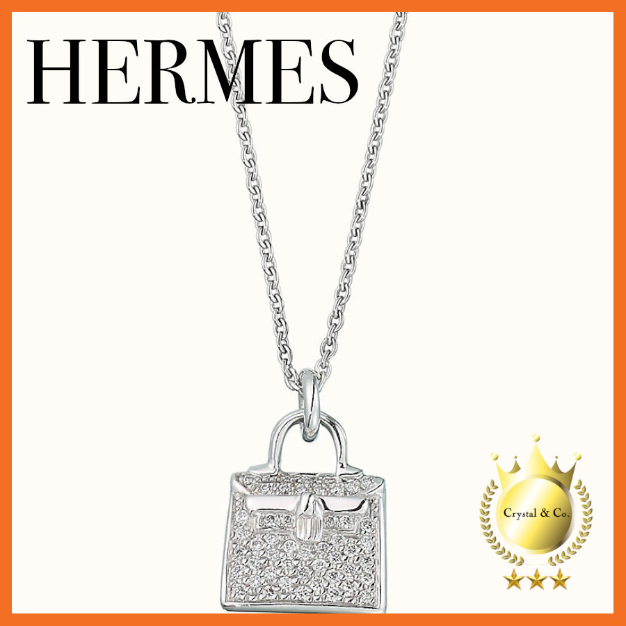 【上質なデザイン♪】HERMES シェーヌダンクル ペンダント シンプルでエレガント♪】HERMES シェーヌダンクルペンダント