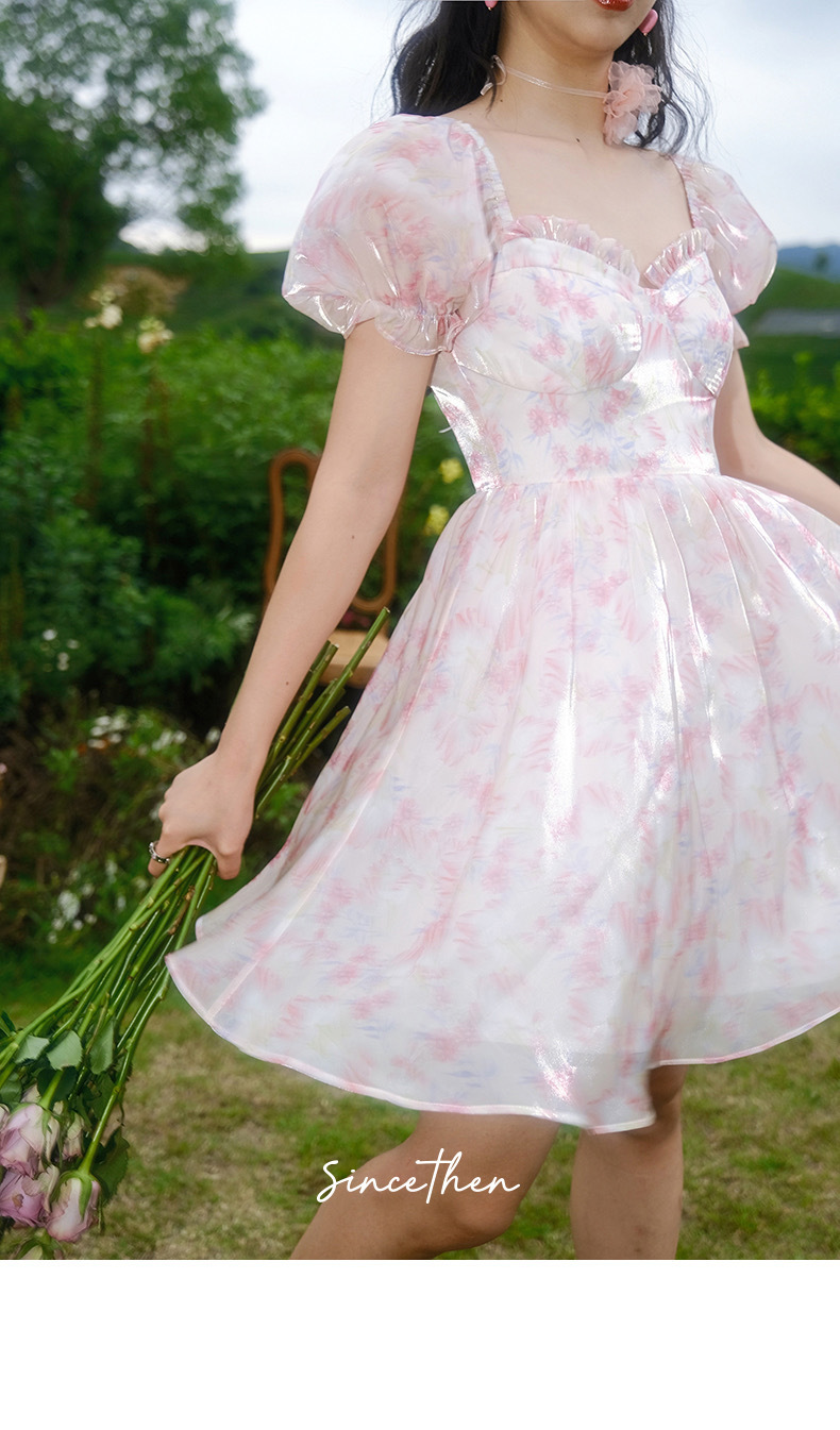 ★Since Then 花柄 オフショル エレガント ワンピース/送料込 ☆Since Then 花柄 オフショル エレガント ワンピース/送料込