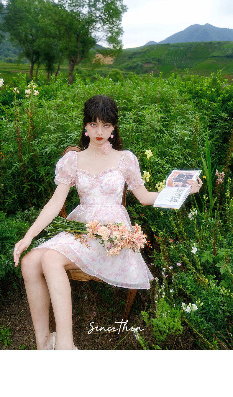 ★Since Then 花柄 オフショル エレガント ワンピース/送料込 ☆Since Then 花柄 オフショル エレガント ワンピース/送料込