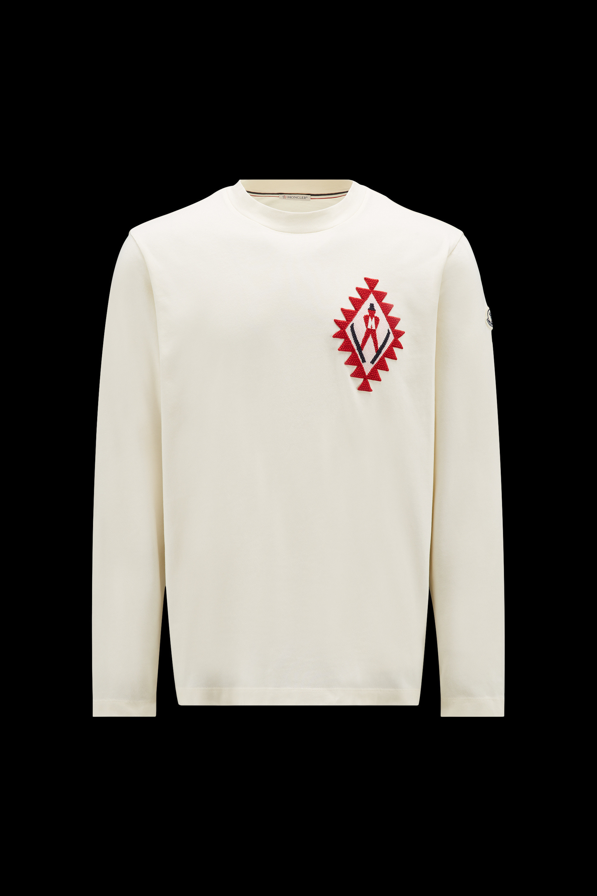 MONCLER2022/23秋冬新作メンズ 刺しゅうパッチ付き 長袖Tシャツ MONCLER2022/23秋冬新作メンズ 刺しゅうパッチ付き 長袖Tシャツ