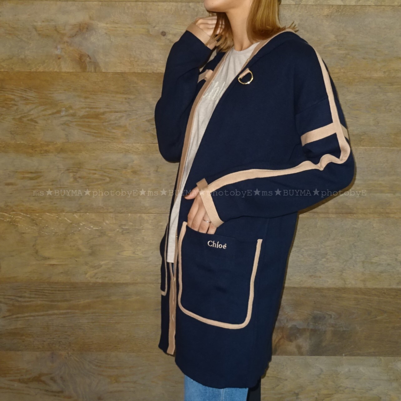 ★大人もOK★【Chloe】ロゴ★ニットカーディガン★ 関税送料込