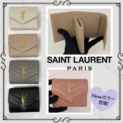 三つ折り Saint Laurent x 折りたたみ財布(レディース)|新作を海外 ...