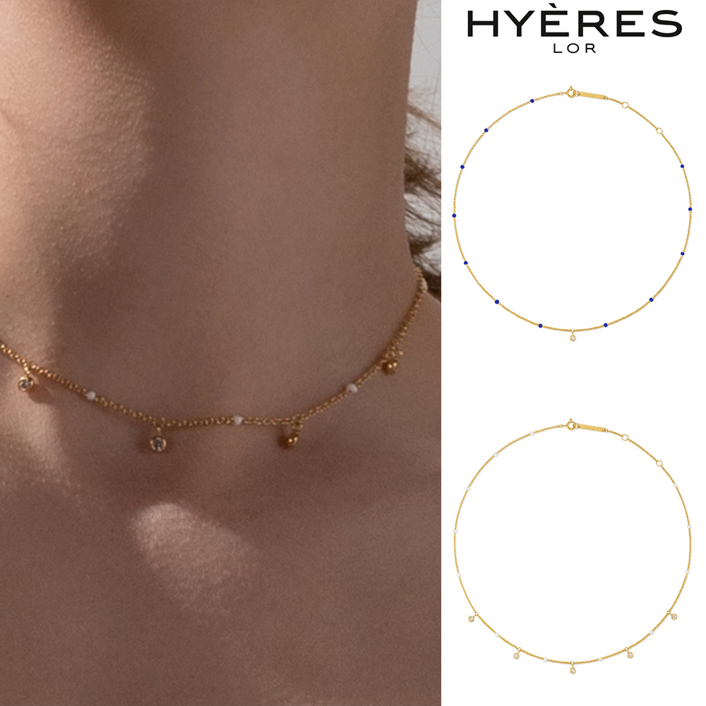 【HYERES LOR】22SS★ Colombed'Or STONE ball chain necklace