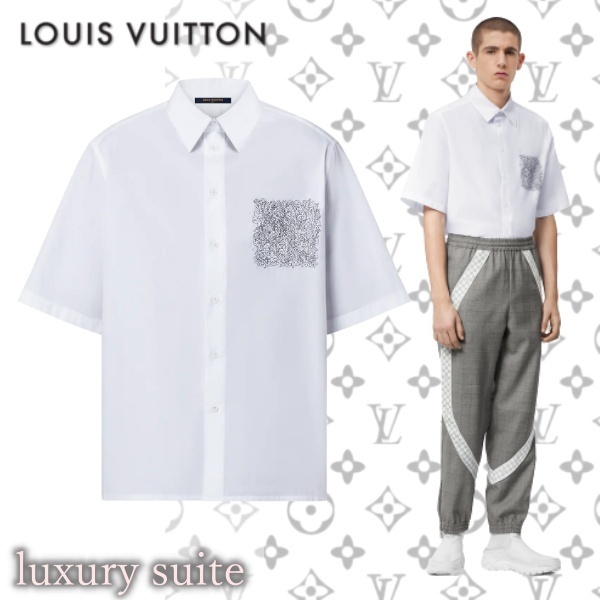 激安特価 【ルイヴィトン】ブラウス LVSE プレースド ブラウス・シャツ