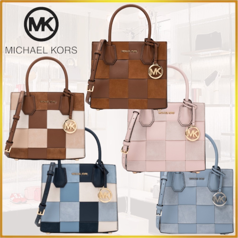 出産祝い 新品未使用 MICHAEL KORS MERCER メッセンジャーミディアム