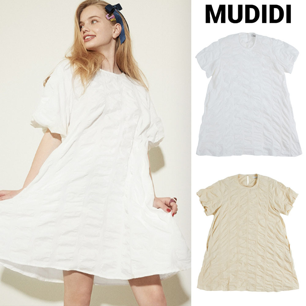 【MUDIDI】22SS★ Puff sleeve volume dress 001